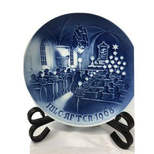 Vintage 1968 Christmas Plate Bing Grondahl Plate Church B&G Denmark